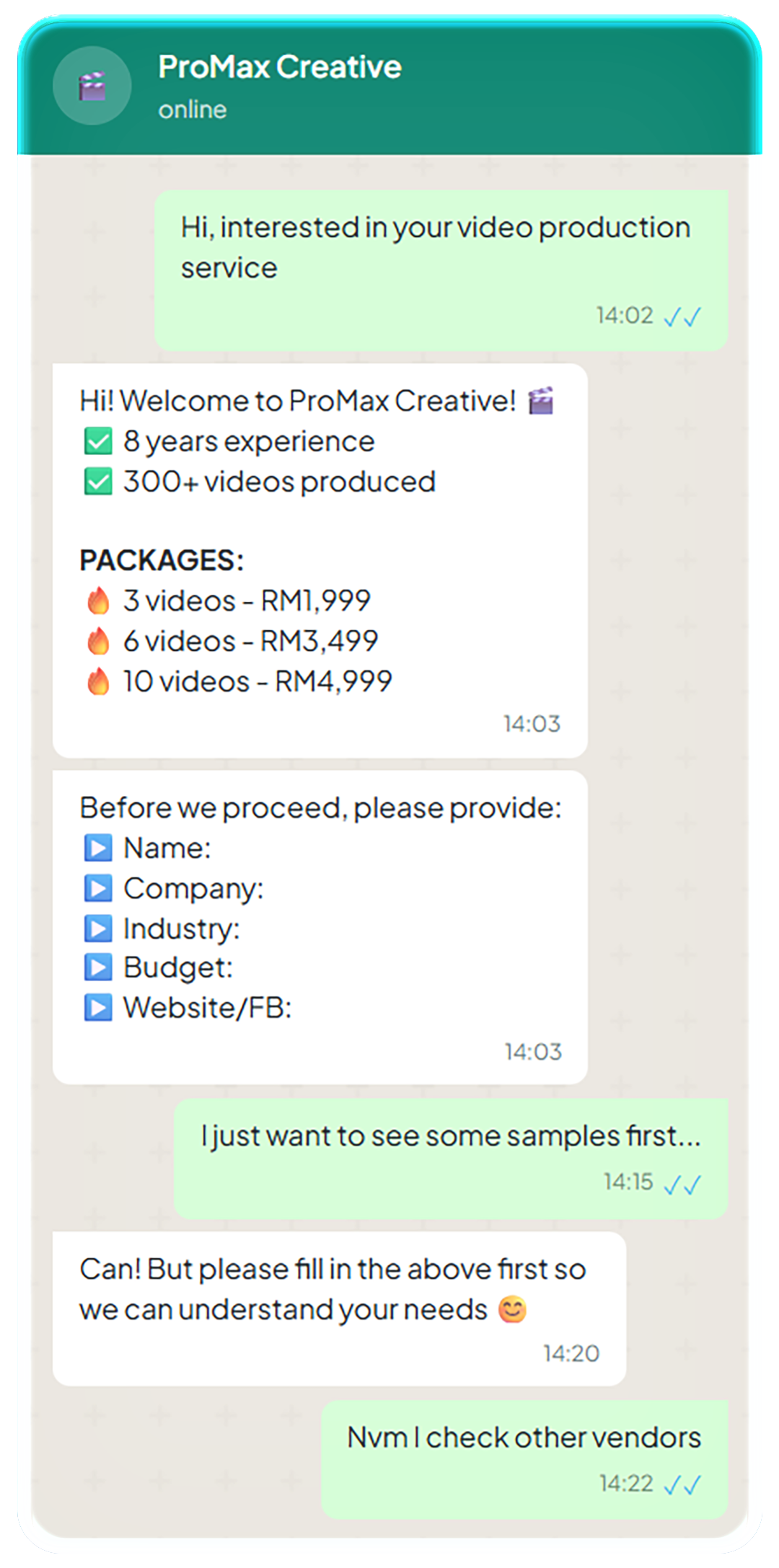 Info dump and interrogation.actual WhatsApp screenshot